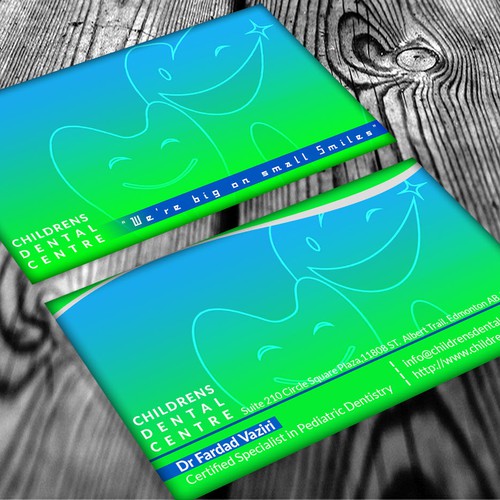 Design di Create a classy, simple and elegant business card for a pediatric dentist di AJT3Kings