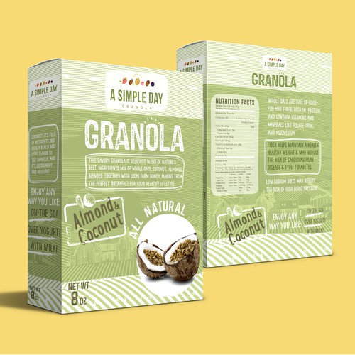 A Simple Day Granola Box Design Design by kec99