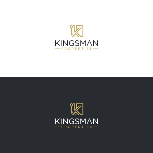 Kingsman Properties logo Design by ArtByShahnaz™