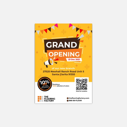 Grand Opening Flyer Ontwerp door 2thumbs