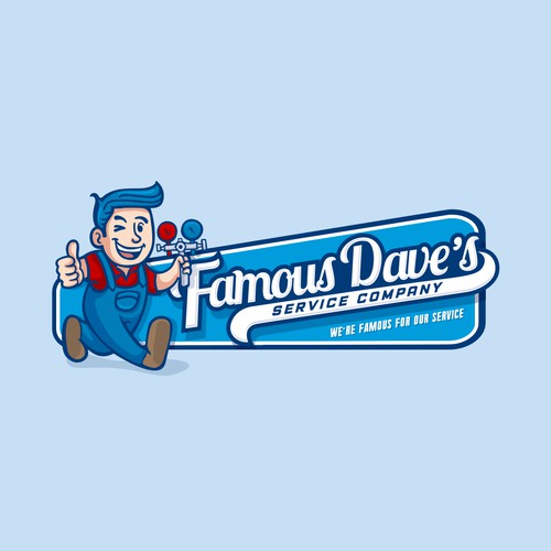 Famous Dave's Service Company Logo Ontwerp door dannyoval