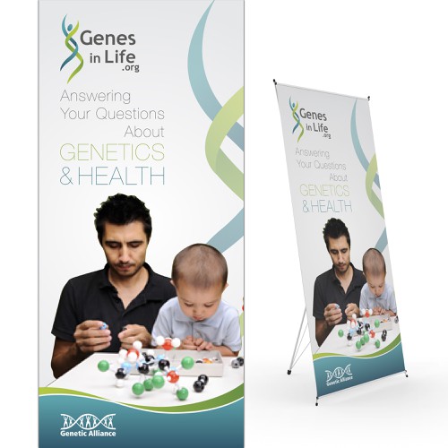 Create a conference poster for Genetic Alliance! Design by LocLe