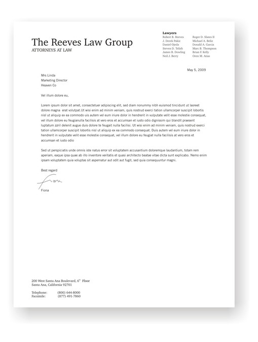 Law Firm Letterhead Design | Stationery contest