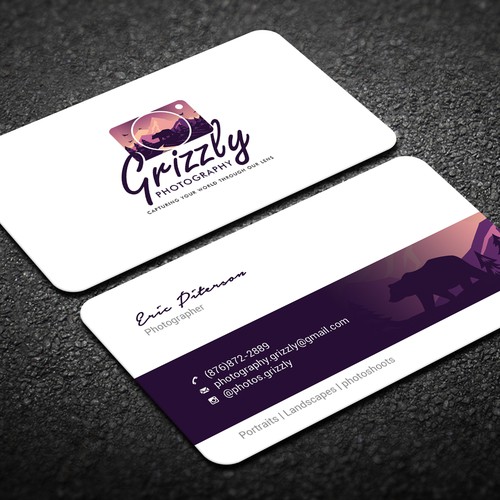 Unique business card design for Photography Business Design réalisé par CurveSky™ ☑️