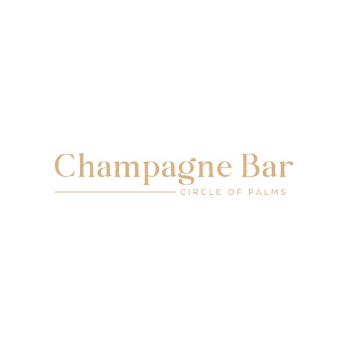 Luxury and modern Champagne Bar logo-ontwerp door subahman