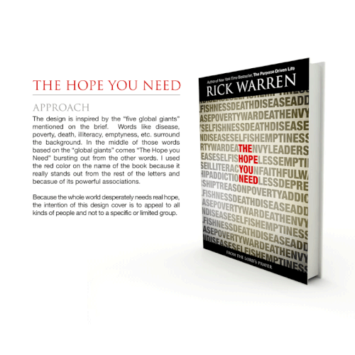 Design Rick Warren's New Book Cover Design by Plocky