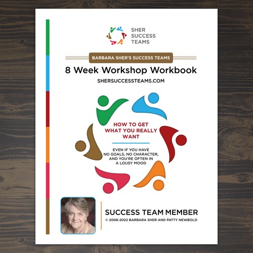 Workbook front cover for adults with big dreams - make me smile Design by Unboxing Studio