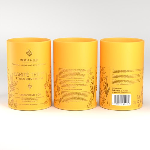 "Exotisches Produktdesign für innovative BIO-Handcreme" winning Product packaging by Packagingholic