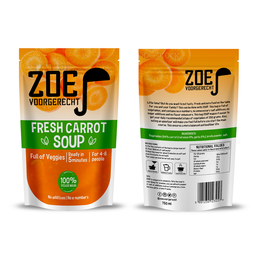 Modern / trendy soup packaging! Diseño de Leila Amorim