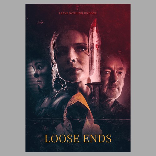 LOOSE ENDS horror movie poster Diseño de Ryasik Design