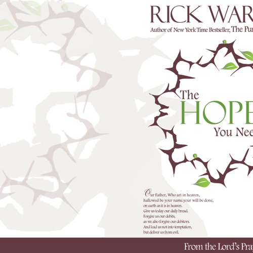 Design Rick Warren's New Book Cover Design réalisé par Nelinda Art