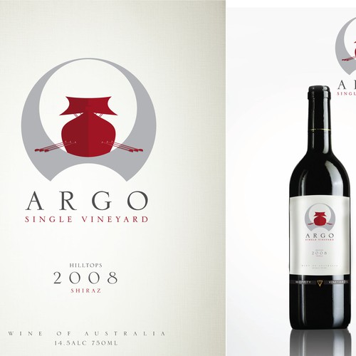 Sophisticated new wine label for premium brand Diseño de scottrogers80