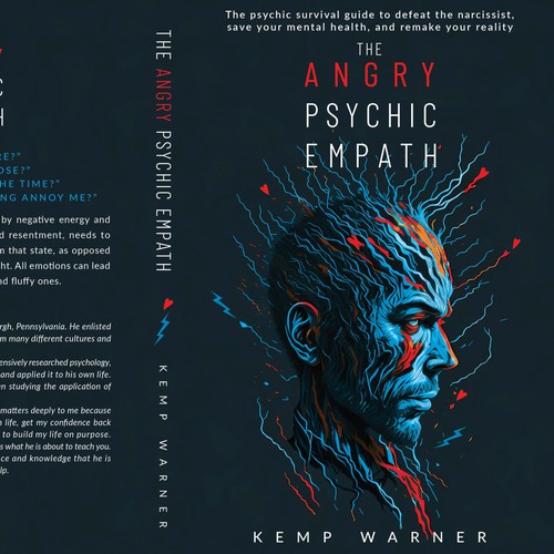 Non-traditional book cover combining the spirit and anger Design by iMAGIngarCh+