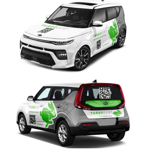 Kia Soul Car Wrap Design for Hot Fintech Startup Ontwerp door Anugerah ilahi