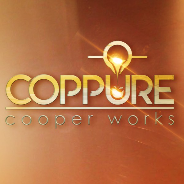 Logotipo para empresa de artículos de cobre en Rusia. Moderno, audaz y literal.