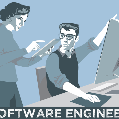 ISO: simple propaganda style vector illustration for new start up! Diseño de enodeer