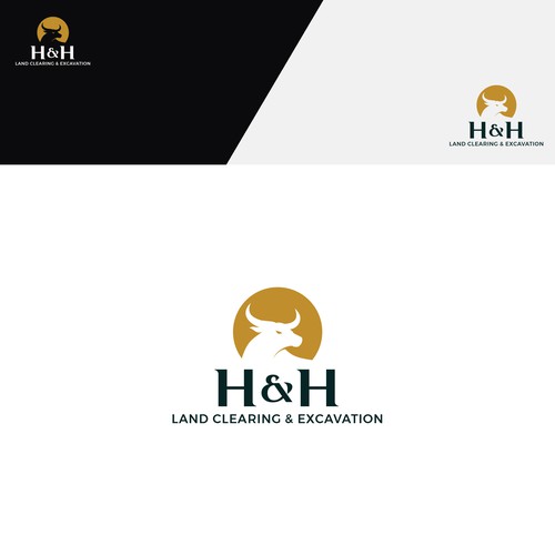 LOGO AND LETTER HEAD FOR H&H LAND CLEARING AND EXEXCAVATION-ontwerp door Klaudi