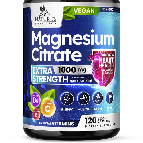 Premium Magnesium Citrate Design needed for Nature's Nutrition Design by Davi Giolo ★