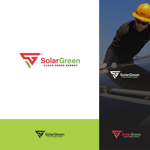 Logo for solar retailer, SolarGreen Diseño de chesta