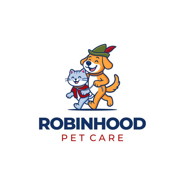 Logo design concept for Robinhood Pet Care