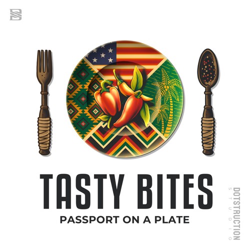 Design a Bold, Soulful Logo for Tasty Bites – Caribbean Meets Southern Comfort Design by Dotstruction Studio