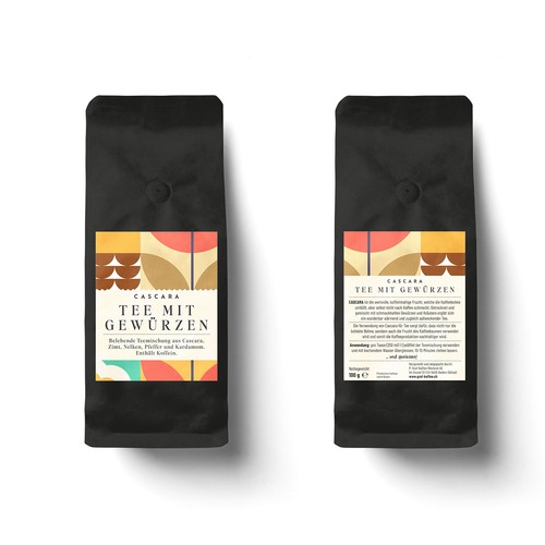 Cascara tea label-ontwerp door MKaufhold