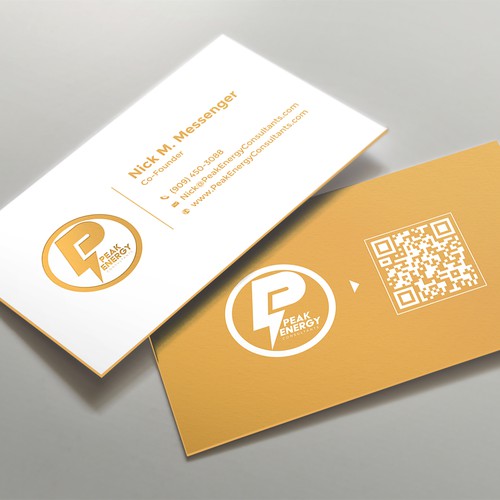 Modern Business Card Design for Electric Energy and Solar Company Design by kaylee CK