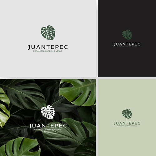 Botanical garden & Venue Logo creation (we would like to use the leaf as a cut out on a steel plaque (with holes in the  Design by oky_wawi