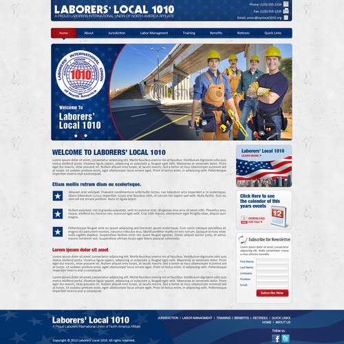 Create the next website design for Laborers Local 1010 Design von Googa