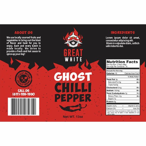 Hot sauce company looking to take a bite out of the competition Design by Darka V