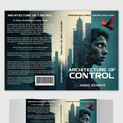 Looking for a truly unique YA dystopian book cover design that stands out Design by Alexandr_up