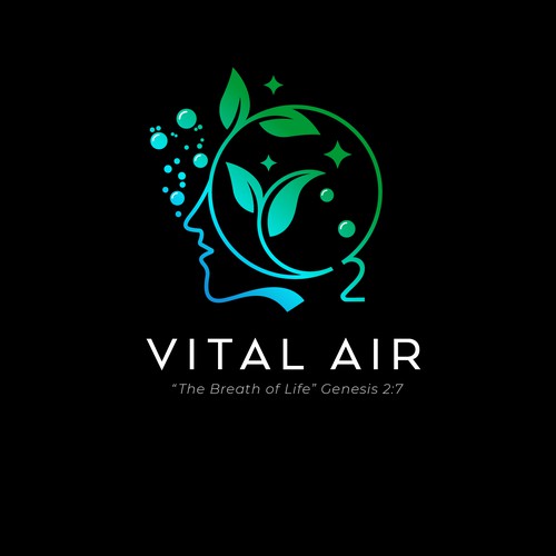Design a profound, fun logo symbolizing OXYGEN bringing life/healing to the body; it is RUNNING at optimal performance. Design by Tanny Dew ❤︎