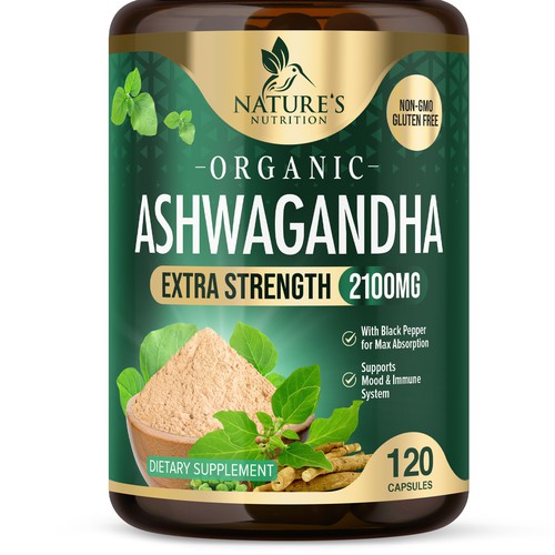 Ashwagandha Design Needed for Nature's Nutrition Design by UnderTheSea™