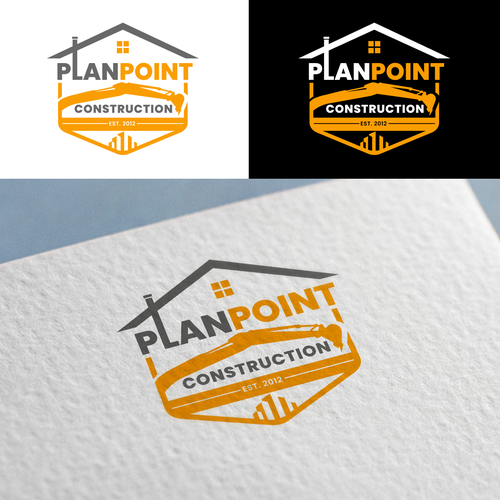 PlanPoint Construction Logo Needs A Remodel Design by Blue Day™