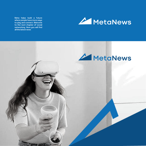 Design a logo for a web3 News platform called MetaNews Design by Maha's World