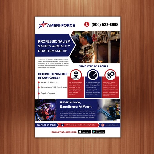 Ameri-Force electronic brochure Design by The 3colors