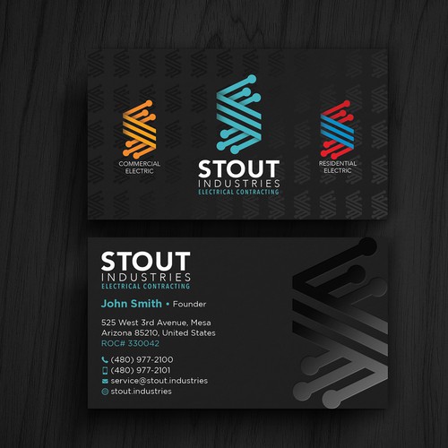 Electrical Contractor needs sleek business card Design by TanLearn