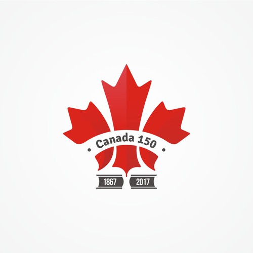 Community contest: Design Canada’s 150th birthday logo! Design by Shofieddin