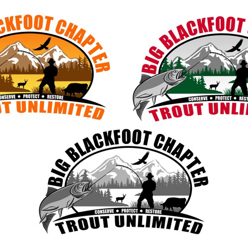 New logo for a local Trout Unlimited chapter Logo design contest