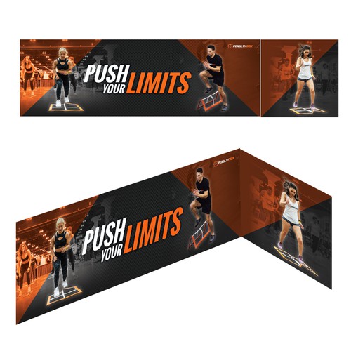 DESIGN A FITNESS BOOTH WALL for workout video! Design by GrApHiC cReAtIoN™