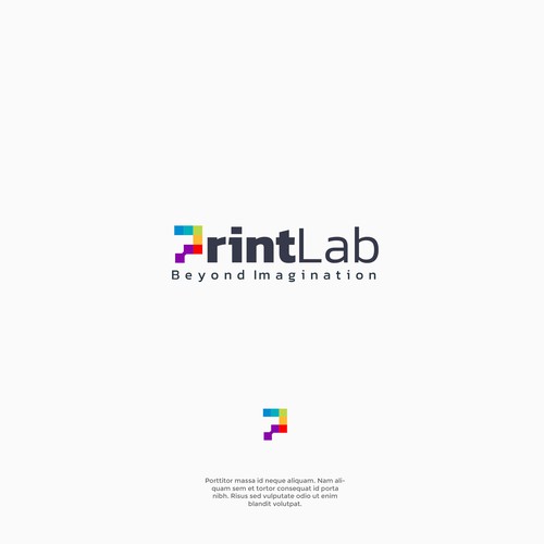 Request logo For Print Lab for business   visually inspiring graphic design and printing Design by MYXATA