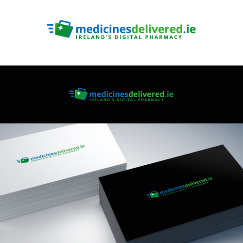 logo for online pharmacy medicinesdelivered.ie Design by design by NIKA