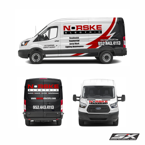 Van Wrap for Electrical Company - Logos and Specs attached! Design by shudax