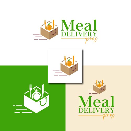 Simple Logo for Meal Delivery Pros (Quick and Easy With Colors Chosen) Design by line2code