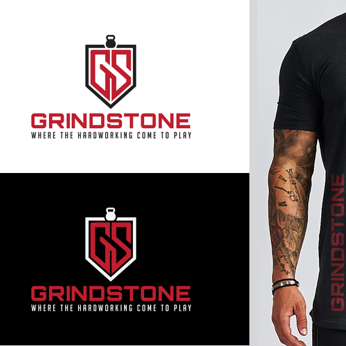 Strongman gym needs logo to help encapsulate hard working ethic, and community based spirit. Design by OVZ0342