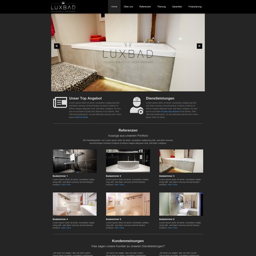 Web page design contest entry by at-webdesign