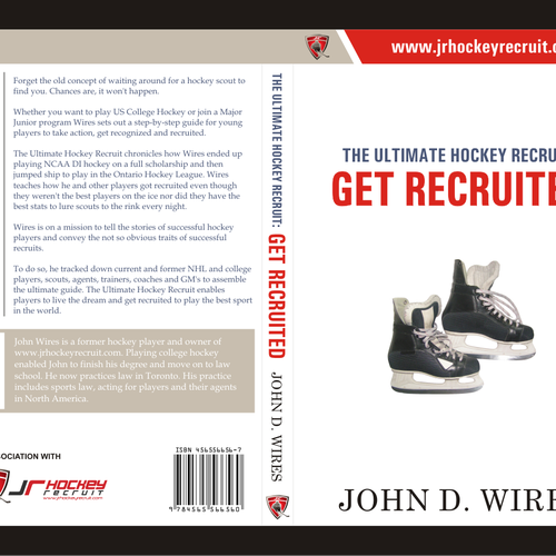 Book Cover for "The Ultimate Hockey Recruit" Design by ZaraBatool