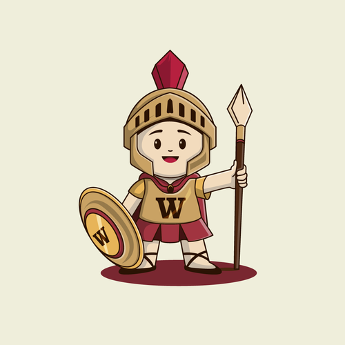 Warrior Mascot Design by AdriánKG