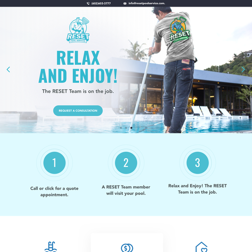 Diseño de Pool Service Website for Heroes of Pool Industry de Alex Ivanov