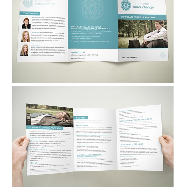 brochure design for InnerCalm_OuterChange